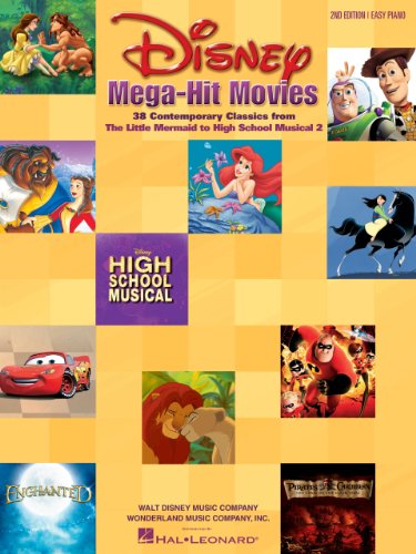Disney Mega-Hit Movies: 38 Contemporary Classics from The Little Mermaid to High School Musical 2 (PIANO) (English Edition)