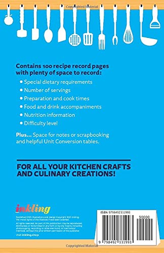 DIY Cookbook: DIY Recipe Book - a blank recipe journal to write in your kitchen creations!