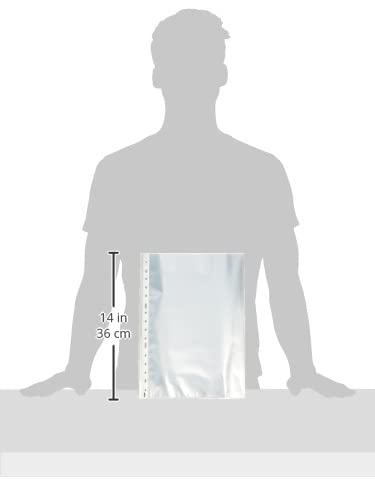 Dohe Basic - Pack de 100 fundas rugosas, multitaladro, folio, Plus