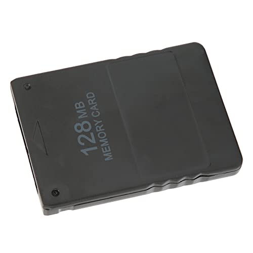 Dpofirs Tarjeta de Memoria para Consola de Juegos 2 en 1 Compatible con Todos los Juegos PS-2, Plug and Play, Tarjeta de Memoria Estable para Consola de Juegos PS2(128 MB)