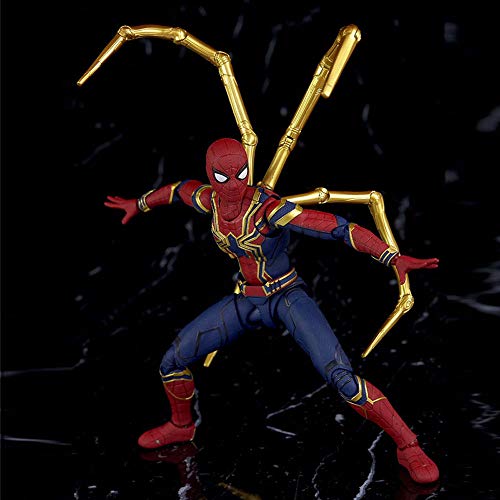 DS- Juguete Avengers Infinity War Iron Spider 15cm BJD Spiderman Super Hero Figura Modelo Juguetes para niños &&