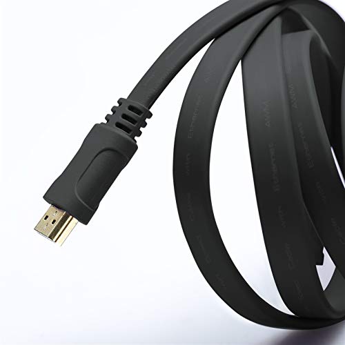 Duradero Cable HDMI Plana bañados en Oro Cable de Alta Velocidad 2.0 4K * 2K 3D HDMI Ultra HD Cable 60Hz 30Hz Consejo Cobre Libre de oxígeno Delgado 2M 3M 5M para BLU-Ray/TV Box/HDTV