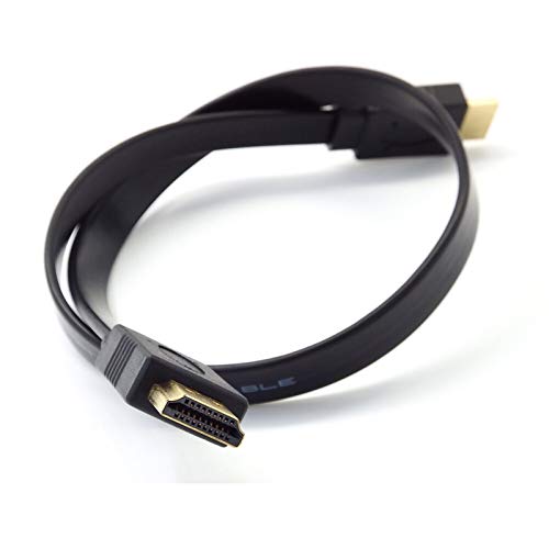 Duradero Full HD HDMI Macho Corto de Cable de Enchufe Masculino Cable Plano de Audio Video for la televisión de Alta definición for TV for PS4 Cables / PS3 para BLU-Ray/TV Box/HDTV