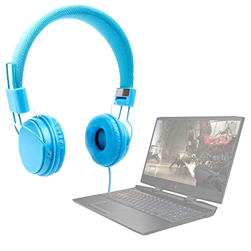 DURAGADGET Auriculares De Diadema Color Azul para Portátil HP Omen 15-dc0004ns, HP Pavilion 15-bc400ns