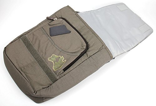 DURAGADGET Bolso con Bandolera Verde con Mapamundi para Portátil HP Omen 15-dc0004ns, HP Pavilion 15-bc400ns - con Múltiples Bolsillos