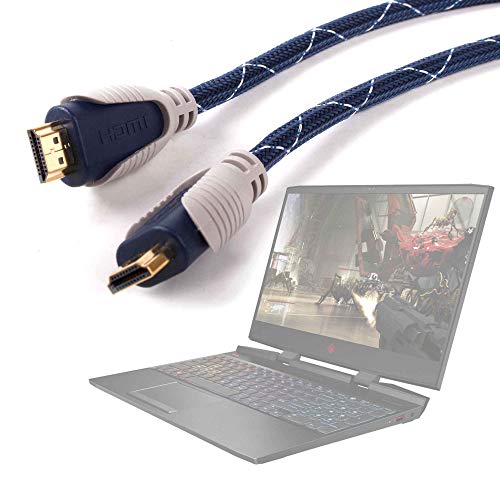 DURAGADGET Cable HDMI De Audio Y Vídeo para Portátil HP Omen 15-dc0004ns, HP Pavilion 15-bc400ns - 1.4m - Conexiones Chapadas En Oro HD