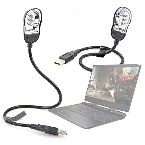 DURAGADGET Luz LED USB para Portátil HP Omen 15-dc0004ns, HP Pavilion 15-bc400ns, con Cuello de Cisne