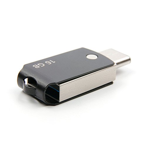 DURAGADGET Pendrive USB 3.0 con conexión USB C y USB - 16 GB para Portátil HP Omen 15-dc0004ns, HP Pavilion 15-bc400ns