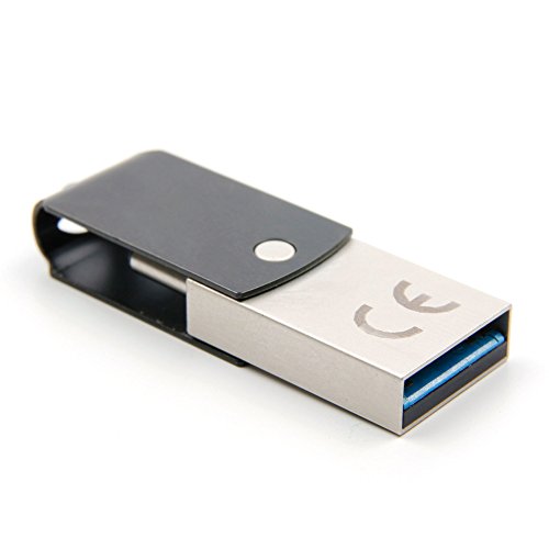 DURAGADGET Pendrive USB 3.0 con conexión USB C y USB - 16 GB para Portátil HP Omen 15-dc0004ns, HP Pavilion 15-bc400ns