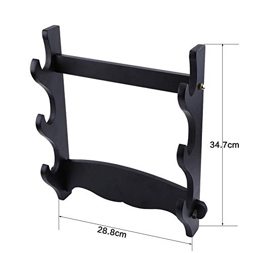 East buy Soporte de Espada, 1 Pieza de Tres Niveles Samurai Sword Katana Holder Soporte de suspensión Piezas de exhibición Montado en la Pared