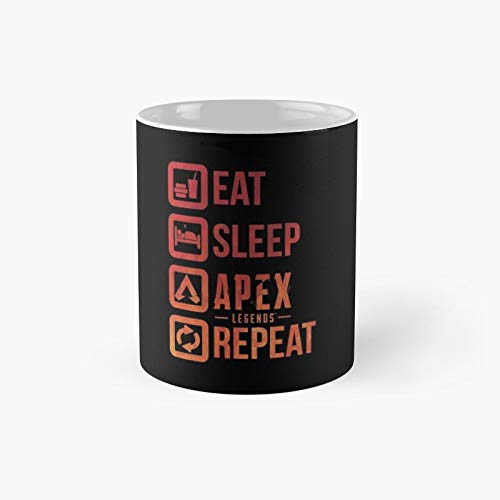 Eat Sleep Repeat Youtuber Streamer T-shirt Apex Tee Legendary Tshirt Gamer Gift Man Women Idea Coffee Mug Poster Geek Ideas 03 Classic Best Funny Mugs 11 Oz