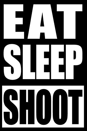 Eat Sleep Shoot | Notebook for Airsoft Fans and Players, College Ruled Journal