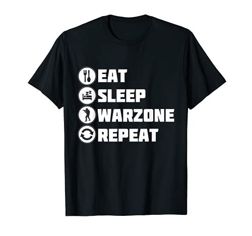 Eat Sleep Warzone Repeat Gaming Gulag Warzone Verdansk - Repetición de juegos Camiseta