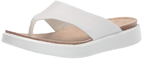 Ecco Corkspheresandal, Pantuflas Mujer, Blanco (White 1007), 39 EU