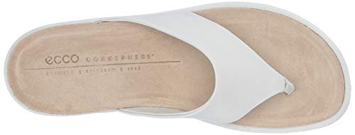 Ecco Corkspheresandal, Pantuflas Mujer, Blanco (White 1007), 39 EU
