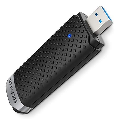 EDUP LOVE M-1200AR Adaptador WiFi USB 3.0 AC1300Mbps para PC, Adaptador de Red inalámbrico de Banda Dual 5GHz 2.4GHz para Mac OS 10.6-10.15, Windows XP,10,8.1,7, Vista