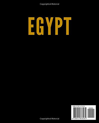 EGYPT: A Decorative GOLD and BLACK Designer Book For Coffee Table Decor and Shelves | You Can Stylishly Stack Books Together For A Chic Modern Display ... Stylish Home or Office Interior Design Ideas
