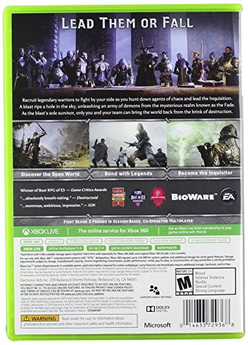 Electronic Arts Dragon Age Inquisition Xbox 360 - Juego (Xbox 360, Acción / RPG, ENG)