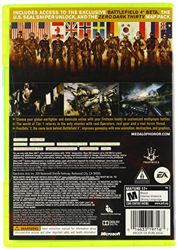Electronic Arts Medal of Honor - Juego (Xbox 360, Xbox 360, FPS (Disparos en primera persona), RP (Clasificación pendiente))