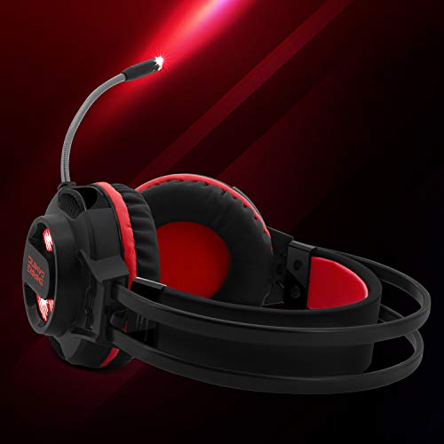 EMPIRE GAMING - Auriculares Gaming con Micrófono Flexible H400 – Juegos PC, PS4, XBOX, Nintendo Switch – Control por cable