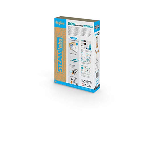 Engino - STEAM Labs Toys - ¿Cómo funciona la hidráulica? | Kits de ciencias educativas para niños | Experimento guiado y kit de actividades