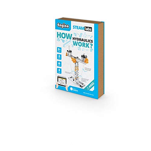 Engino - STEAM Labs Toys - ¿Cómo funciona la hidráulica? | Kits de ciencias educativas para niños | Experimento guiado y kit de actividades