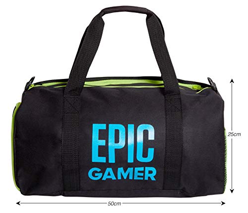 Epic Gamer - Bolsa de deporte para adultos y niños, bolsa de gimnasio con correas para el hombro