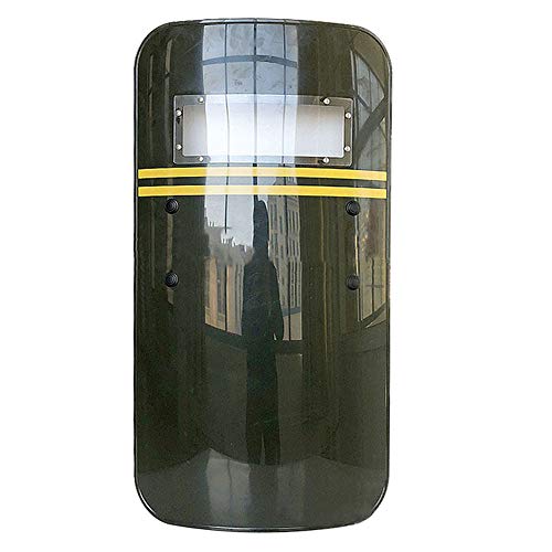 Escudo antidisturbios Escudo de Defensa policial Escudo de protección Escudo antidisturbios Material plástico de PC Equipo de protección para el hogar Accesorios para Fiestas navideñas,Cosplay