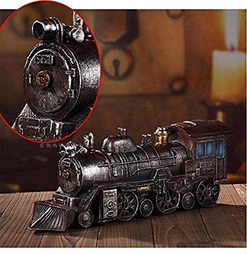 Estatua Escultura Decoración Colección de artesanías Regalo Living Interior Estatua Retro Steam Modelo Escritorio Joyas Adorno Regalo de inauguración Presente 1216