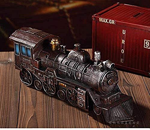 Estatua Escultura Decoración Colección de artesanías Regalo Living Interior Estatua Retro Steam Modelo Escritorio Joyas Adorno Regalo de inauguración Presente 1216