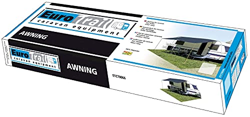 Euro Trail soleil toit Basic 400 x 240 cm Auvent pour caravane soleil Gris