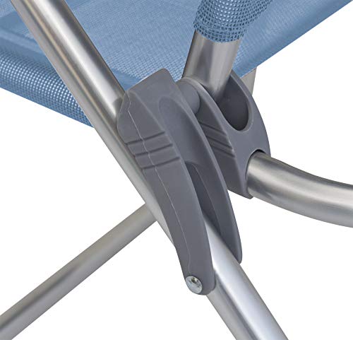 Euro Trail tumbona Venecia silla plegable de camping jardín silla plegable azul