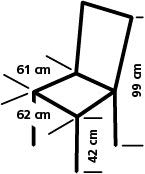 Euro Trail tumbona Venecia silla plegable de camping jardín silla plegable azul