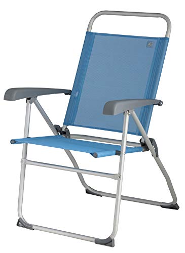 Euro Trail tumbona Venecia silla plegable de camping jardín silla plegable azul
