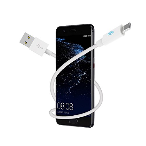 EVOMIND Cable USB Tipo C 2M Carga rápida y Sincronización - Cable Type-C para Samsung Galaxy S20/S10/S9/ Note 10/9, Xiaomi Mi 10/9/ Redmi Note 9, Controlador PS5/Xbox Series X/S, etc. - 2M Blanco