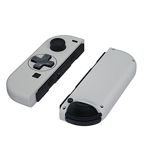 eXtremeRate Carcasa D-Pad Versión con ABXY Drecctión Botones para Nintendo Switch Joy-con OLED Funda de Agarre Reemplazo para Nintendo Switch No Incluye Carcasa de Consola(Clásico 1989 GB DMG-01)