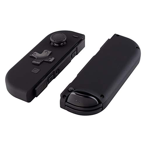 eXtremeRate Carcasa D-Pad Versión con Botones Completos para Nintendo Switch Joy-con OLED Funda de Agarre Reemplazo Shell para Nintendo Switch Joycons OLED No Incluye Carcasa de Consola(Negro)