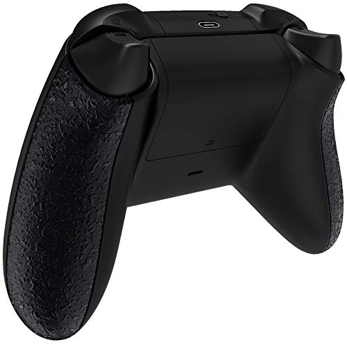 eXtremeRate Carcasa de Grip para Mando Xbox Series X S Asa Izquierda Derecha Empuñadura Antideslizante Suave al Tacto 3D Mango para Control de Xbox Series S X-No Incluye Mando(Salpicaduras Negras)