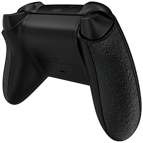 eXtremeRate Carcasa de Grip para Mando Xbox Series X S Asa Izquierda Derecha Empuñadura Antideslizante Suave al Tacto 3D Mango para Control de Xbox Series S X-No Incluye Mando(Salpicaduras Negras)