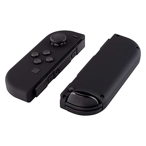 eXtremeRate Carcasa Joy-con para Nintendo Switch OLED Funda de Agarre Reemplazo Shell de Bricolaje con Botón Completo para Nintendo Switch Joycons OLED No Incluye Carcasa de Consola(Negro)