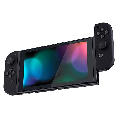 eXtremeRate Carcasa Joy-con para Nintendo Switch OLED Funda de Agarre Reemplazo Shell de Bricolaje con Botón Completo para Nintendo Switch Joycons OLED No Incluye Carcasa de Consola(Negro)