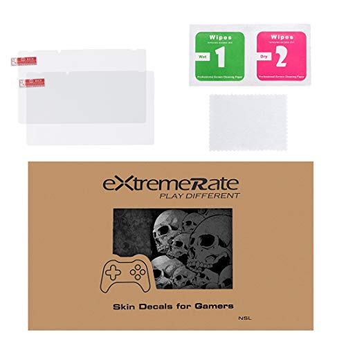 eXtremeRate - Juego Completo de Adhesivos para Nintendo Switch Lite/NSL Console, diseño de Calavera Gris