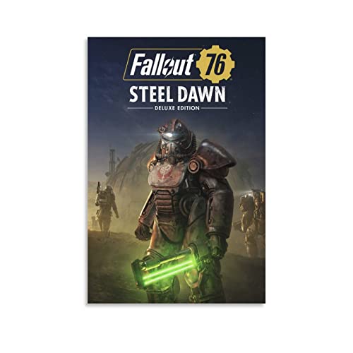 Fallout 76 Steel Dawn Deluxe Bethesda - Póster decorativo para pared, diseño de bethesda (60 x 90 cm)