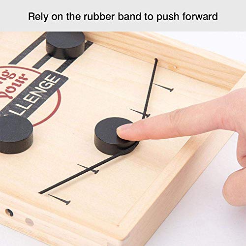 Fast Sling Puck Board Game Catapult Chess Bumper Interactive 2-in-1 Parent-Child Interaction Catapult Board Game Bouncing Chess Table Hockey Toy Party Game Toy for Parent-Child