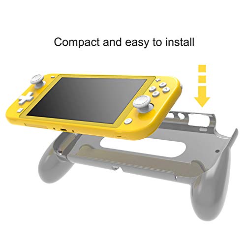 FASTSNAIL Agarre de mano para Nintendo Switch Lite, Comfort Grip Funda de agarre para Switch Lite - Gris