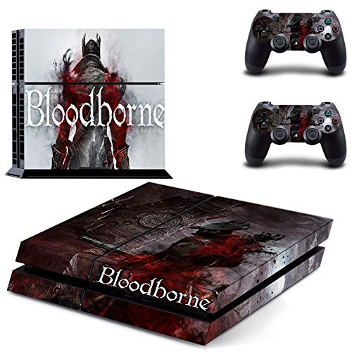 FENGLING Juego Bloodborne Ps4 Pegatinas Play Station 4 Skin PS 4 Pegatina calcomanías Cubierta para Playstation 4 Ps4 Consola y Controlador Piel Vinilo