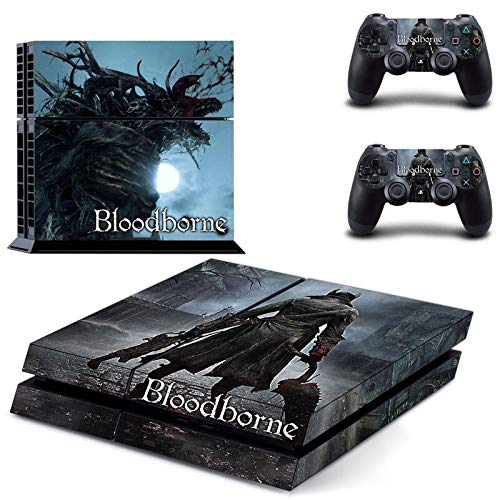 FENGLING Juego Bloodborne Ps4 Pegatinas Play Station 4 Skin PS 4 Pegatina calcomanías Cubierta para Playstation 4 Ps4 Consola y Controlador Piel Vinilo