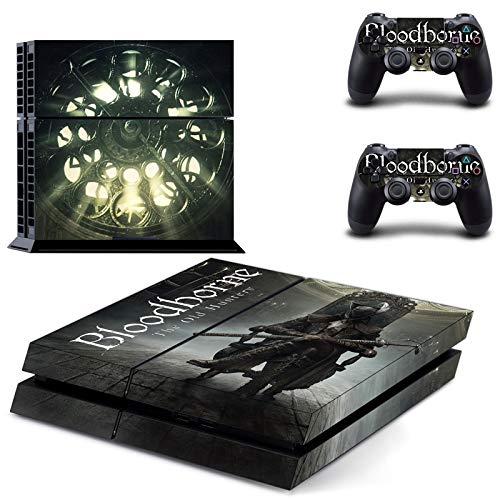 FENGLING Juego Bloodborne Ps4 Pegatinas Play Station 4 Skin PS 4 Pegatina calcomanías Cubierta para Playstation 4 Ps4 Consola y Controlador Piel Vinilo