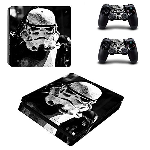FENGLING Star Wars Darth Vader Ps4 Slim Skin Sticker para Sony Playstation 4 Consola y Controlador para Dualshock 4 Ps4 Slim Sticker Decal