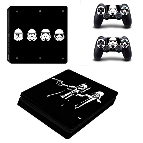FENGLING Star Wars Darth Vader Ps4 Slim Skin Sticker para Sony Playstation 4 Consola y Controlador para Dualshock 4 Ps4 Slim Sticker Decal